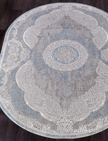 ковер KARMEN HALI ARMINA 03880A BLUE / BLUE Овал — фото 2