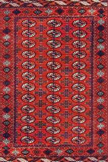 Туркменский ковер ручной работы Теке 1.21x1.96