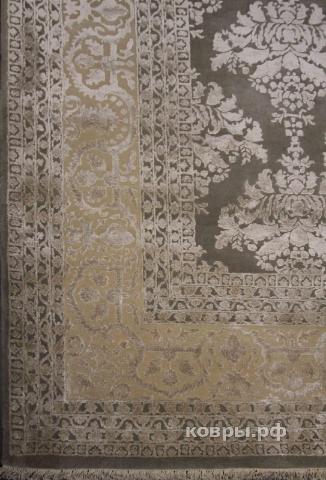 ковер ручной работы Индийский ковер ручной работы из шелка и шерсти Rajkumar (Ражкумар) 4.02x3.02 — фото 2