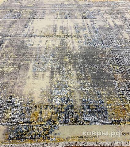 ковер ручной работы Индийский ковер ручной работы из шелка и шерсти 4.26x3.1 — фото 4