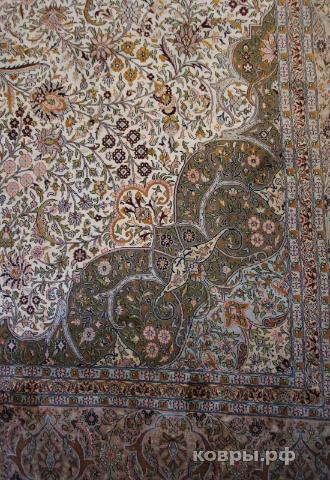 ковер ручной работы Шелковый Индийский ковер ручной работы Kashmir (Кашмир) 4.33x3 — фото 4