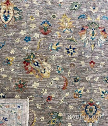 ковер ручной работы Шелковый Афганский ковер ручной работы Waziri (Вазири солтани) 3.65x2.75 — фото 3