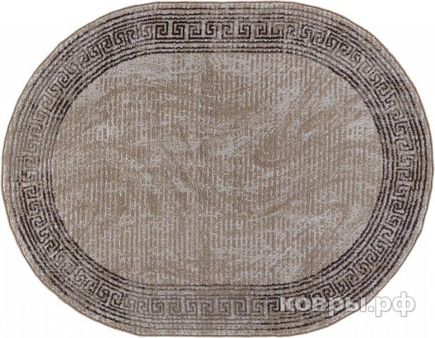 ковер Ковер AIDIN CARPET PRAGA 06022A TOZ GRI / BROWN Овал
