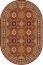 ковер Merinos Izmir d101 RED Овал
