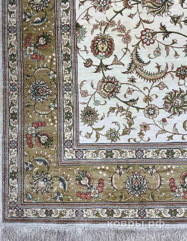 ковер ручной работы Шелковый Китайский ковер ручной работы 2.46x1.57 — фото 2