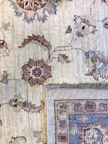 ковер ручной работы Шелковый Афганский ковер ручной работы Сhoubi (Чуби зиглер) 4.1x3.02 — фото 3