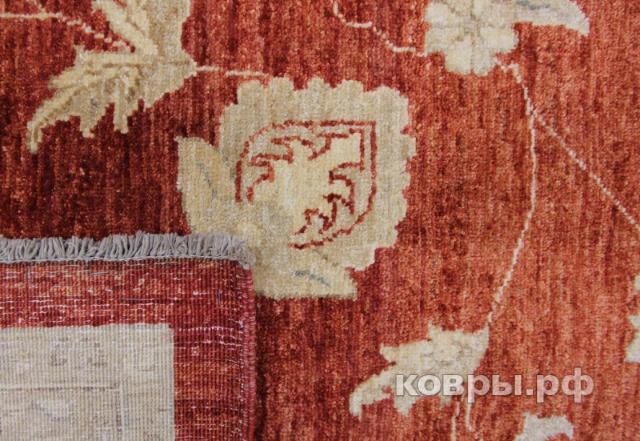 ковер ручной работы Афганский ковер ручной работы из шелка и шерсти Сhoubi Ziegler (Чуби зиглер) 4.03x3.03 — фото 5