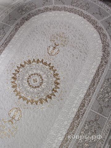 ковер Ковер ARDA ZARINA A053B LIGHT GREY SHRINK / LIGHT GREY SHRINK Овал — фото 5