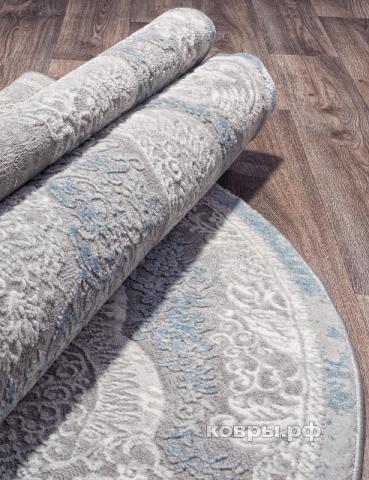 ковер KARMEN HALI ARMINA 03880A BLUE / BLUE Овал — фото 3