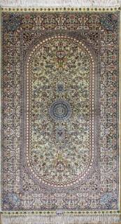 Шелковый Китайский ковер ручной работы 0.71x1.25