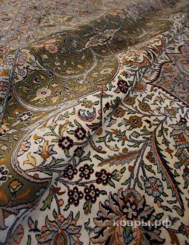 ковер ручной работы Шелковый Индийский ковер ручной работы Kashmir (Кашмир) 4.33x3 — фото 5