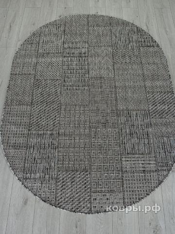 ковер Ковер MERINOS KAIR S160 DARK GRAY Овал — фото 2