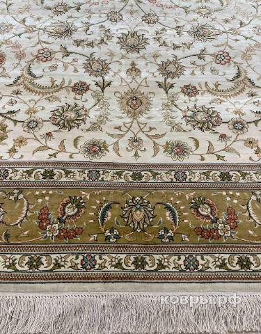 ковер ручной работы Шелковый Китайский ковер ручной работы 2.46x1.57 — фото 3