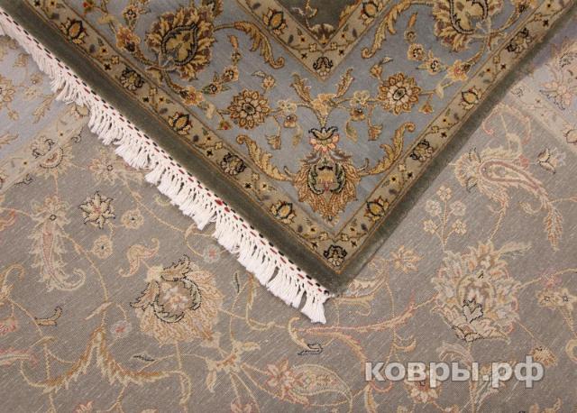 ковер ручной работы Индийский ковер ручной работы из шелка и шерсти Aurora (Аврора) 3.71x2.77 — фото 3