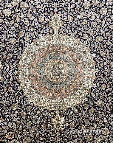 ковер ручной работы Шелковый Индийский ковер ручной работы Kashmir (Кашмир)  3.07x2.5 — фото 4