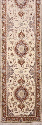 ковер ручной работы Иранский ковер ручной работы из шелка и шерсти Tabriz (Табриз) 5.25x0.91 — фото 2