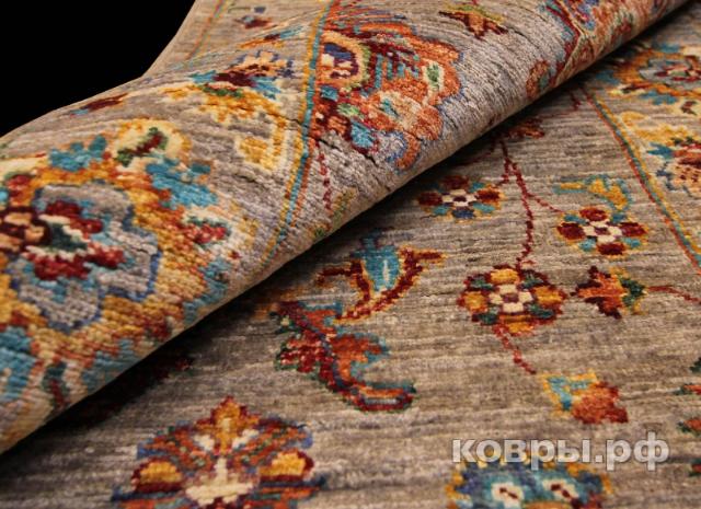 ковер ручной работы Шелковый Афганский ковер ручной работы Waziri (Вазири) 2.91x0.83 — фото 8