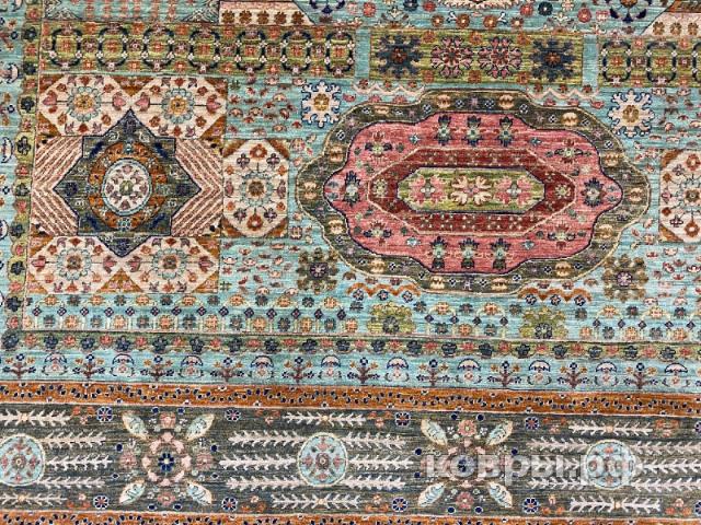 ковер ручной работы Шелковый Афганский ковер ручной работы Mamluk (Мамлук) 3.44x2.79 — фото 4