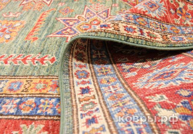 ковер ручной работы Шерстяной Афганский ковер ручной работы Kazakh (Казах) 1.94x1.51 — фото 3