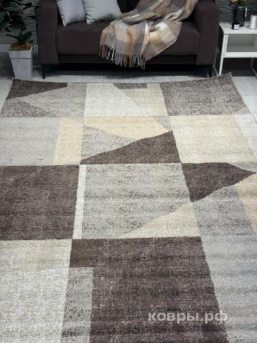 ковер Ковер AIDIN CARPET PRAGA 06052A BROWN / TOZ GRI — фото 2