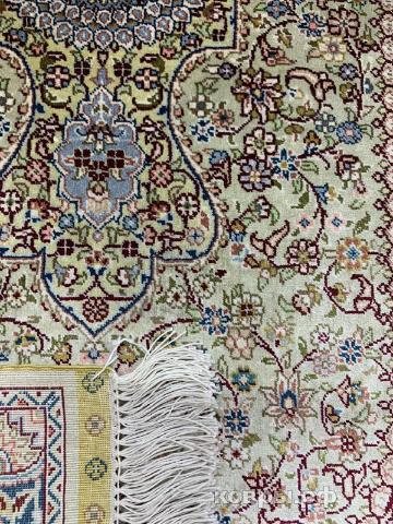 ковер ручной работы Шелковый Китайский ковер ручной работы 0.71x1.25 — фото 2