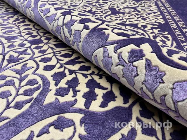 ковер ручной работы Индийский ковер ручной работы из шелка и шерсти Rajkumar (Ражкумар) 3.63x2.76 — фото 4