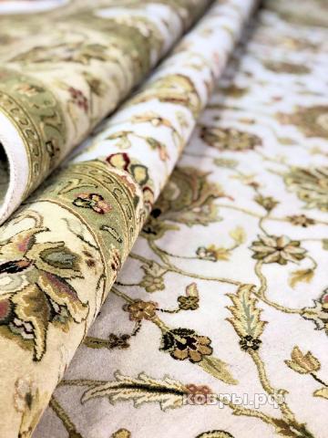 ковер ручной работы Индийский ковер ручной работы из шелка и шерсти Aurora (Аврора) 3.06x2.49 — фото 2