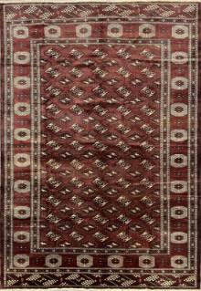 Шерстяной Иранский ковер ручной работы Ahal Teke (Ахал Теке) 3.88x2.64