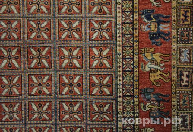ковер ручной работы Шелковый Афганский ковер ручной работы Сhoubi (Чуби Файн)1.76x1.24 — фото 5