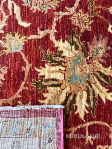 ковер ручной работы Шелковый Афганский ковер ручной работы Сhoubi Ziegler (Чуби зиглер) 2.92x2.04 — фото 2