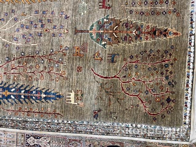 ковер ручной работы Шелковый Афганский ковер ручной работы Сhoubi (Чуби файн) 2.92x2.08 — фото 6