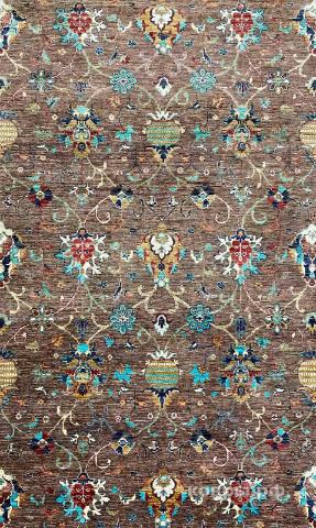 ковер ручной работы Шелковый Афганский ковер ручной работы Waziri (Вазири солтани)  3.64x2.7 — фото 2