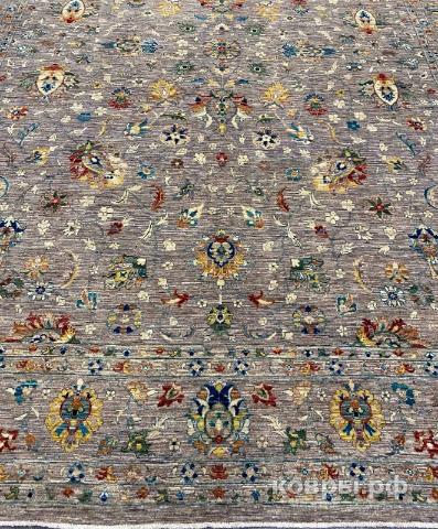 ковер ручной работы Шелковый Афганский ковер ручной работы Waziri (Вазири солтани) 3.65x2.75 — фото 5