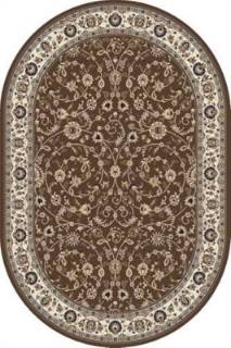Овальный ковер из синтетики Valencia Deluxe d251 BROWN Овальный ковер из синтетики Valencia Deluxe d251 BROWN