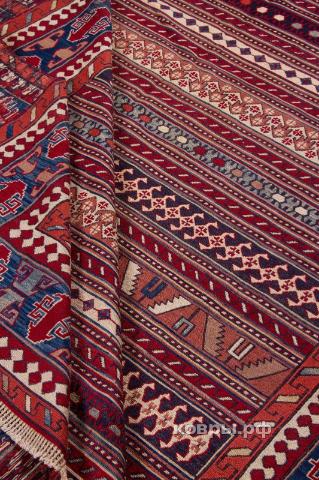 ковер ручной работы Иранский ковер ручной работы Сумах Сиржан 2.42x3.37м — фото 8