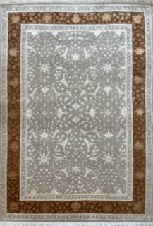 Индийский ковер ручной работы из шелка и шерсти Rajkumar (Ражкумар) 1.25x1.78