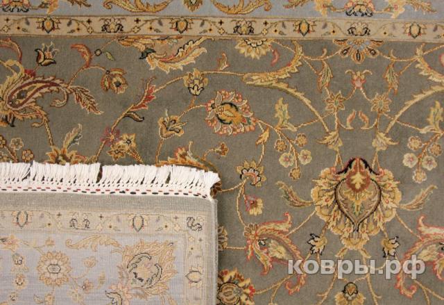 ковер ручной работы Индийский ковер ручной работы из шелка и шерсти Aurora (Аврора) 3.71x2.77 — фото 4