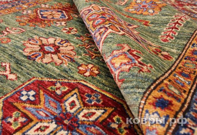 ковер ручной работы Шерстяной Афганский ковер ручной работы Kazakh (Казах) 1.94x1.51 — фото 4