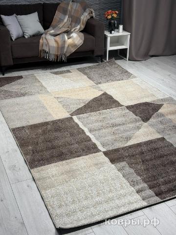 ковер Ковер AIDIN CARPET PRAGA 06052A BROWN / TOZ GRI — фото 3