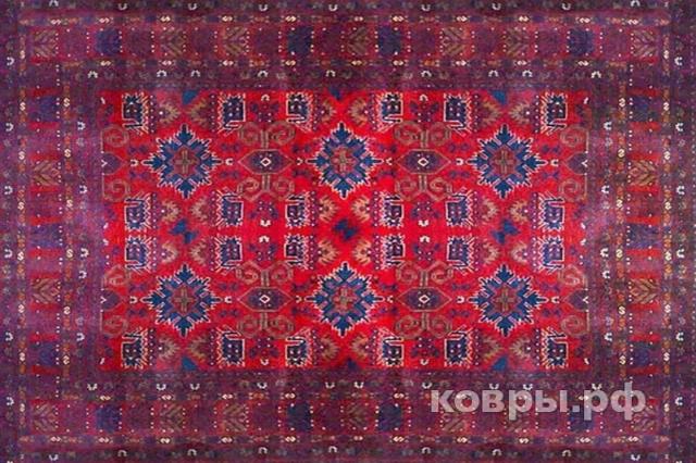 ковер ручной работы Афганский ковер ручной работы Чуби 1.55x2.05м