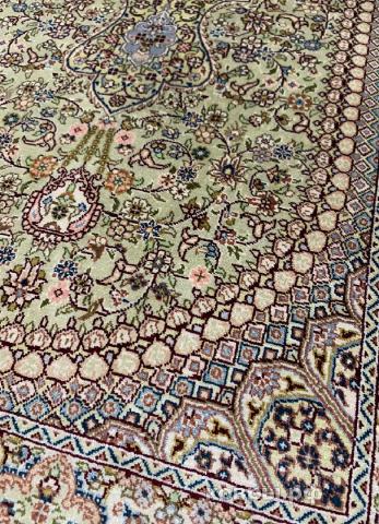 ковер ручной работы Шелковый Китайский ковер ручной работы 0.71x1.25 — фото 3