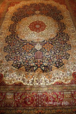 ковер ручной работы Шелковый Индийский ковер ручной работы 2.14x1.52 — фото 2