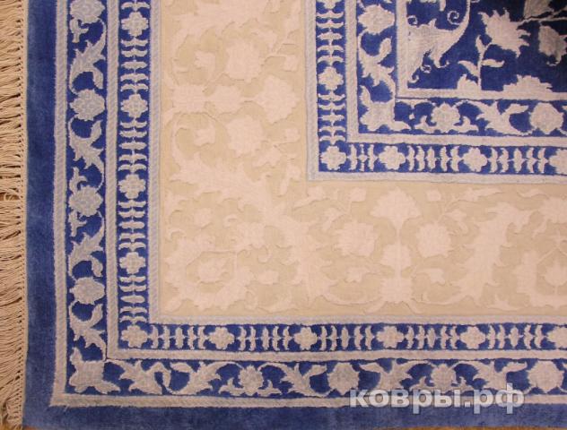 ковер ручной работы Индийский ковер ручной работы из шелка и шерсти Rajkumar (Ражкумар) 4.23x3.01 — фото 4