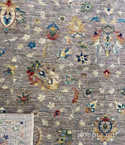 ковер ручной работы Шелковый Афганский ковер ручной работы Waziri (Вазири солтани) 3.65x2.75 — фото 3