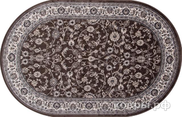 ковер Merinos Valencia Deluxe d251 BROWN Овал — фото 2