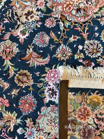 ковер ручной работы Иранский ковер ручной работы из шелка и шерсти Tabriz (Табриз) 3.5x2.5 — фото 4