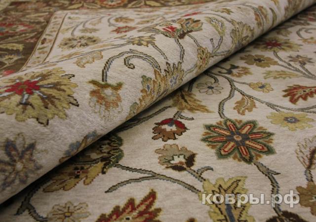 ковер ручной работы Шелковый Индийский ковер ручной работы Agra (Агра) 2.01x2.95 — фото 4