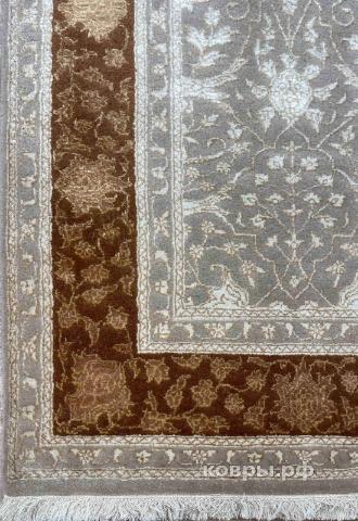 ковер ручной работы Индийский ковер ручной работы из шелка и шерсти Rajkumar (Ражкумар) 1.25x1.78 — фото 2