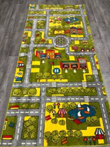 Коврик № 764,зеленый,размер 1,36 на 3 метра