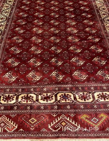 ковер ручной работы Шерстяной Иранский ковер ручной работы Ahal Teke (Ахал Теке) 3.38x2.42 — фото 3